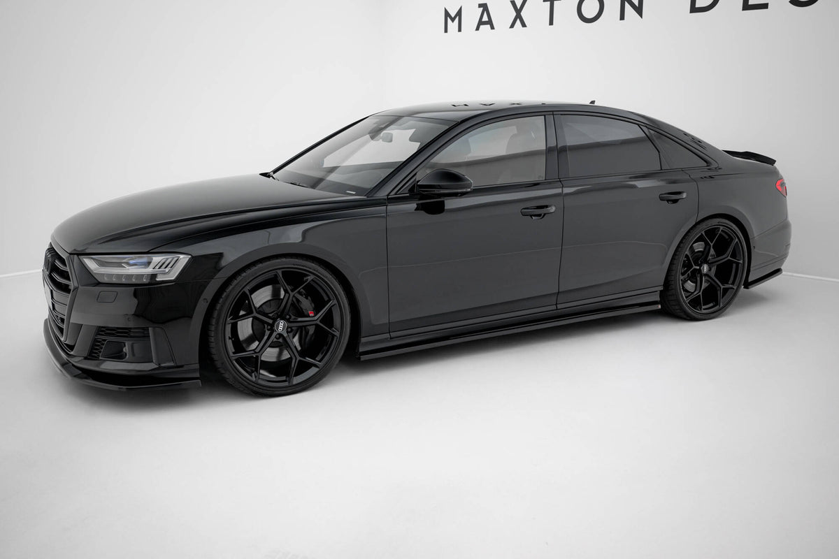 Splittersett til Audi S8 D5 i sort ABS-plast – Maxton Design