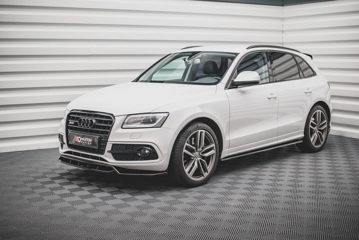 Splittersett for Audi SQ5 MK1 med alle fire delene vist samlet ovenfra