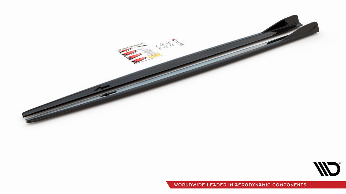 Splittersett BMW F44 – sideskjørt venstre side montert