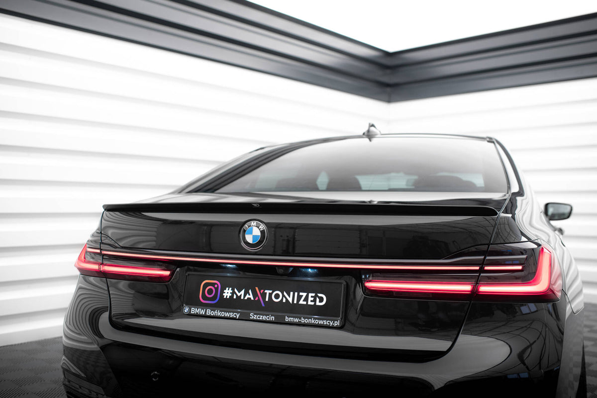 Front splitter BMW 7 G11 Facelift standard støtfanger, montert