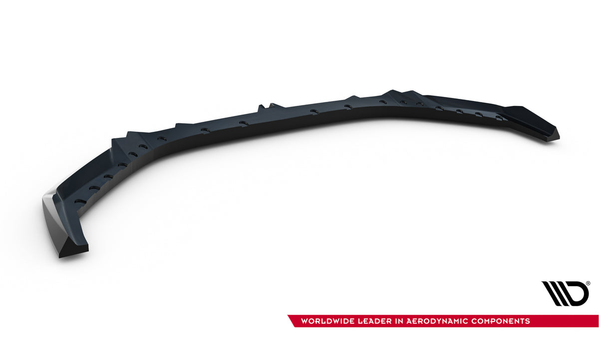 Splittersett BMW M5 Sedan G90 – sideskjørt glanssvart ABS Maxton Design, sidevinkel høyre