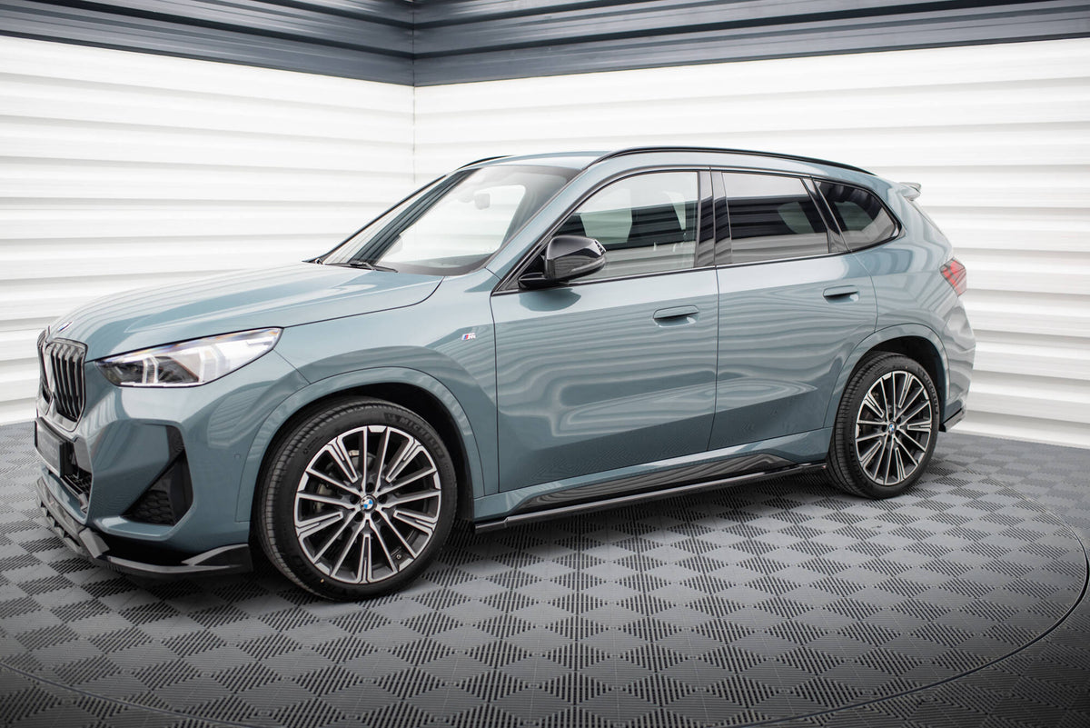 Splittersett for BMW X1 M-Pakke U11 i sort ABS-plast – Maxton Design