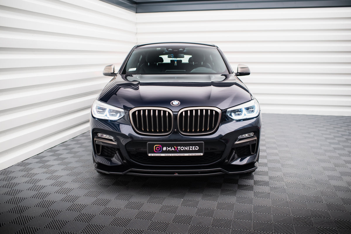 Splittersett BMW X4 G02 M-Pakke sett fra siden, detaljer synlige