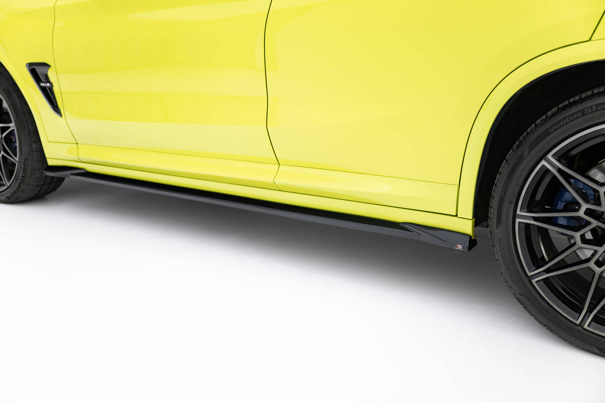 Splittersett BMW X4M F98 Facelift frontspoiler-element i matt svart