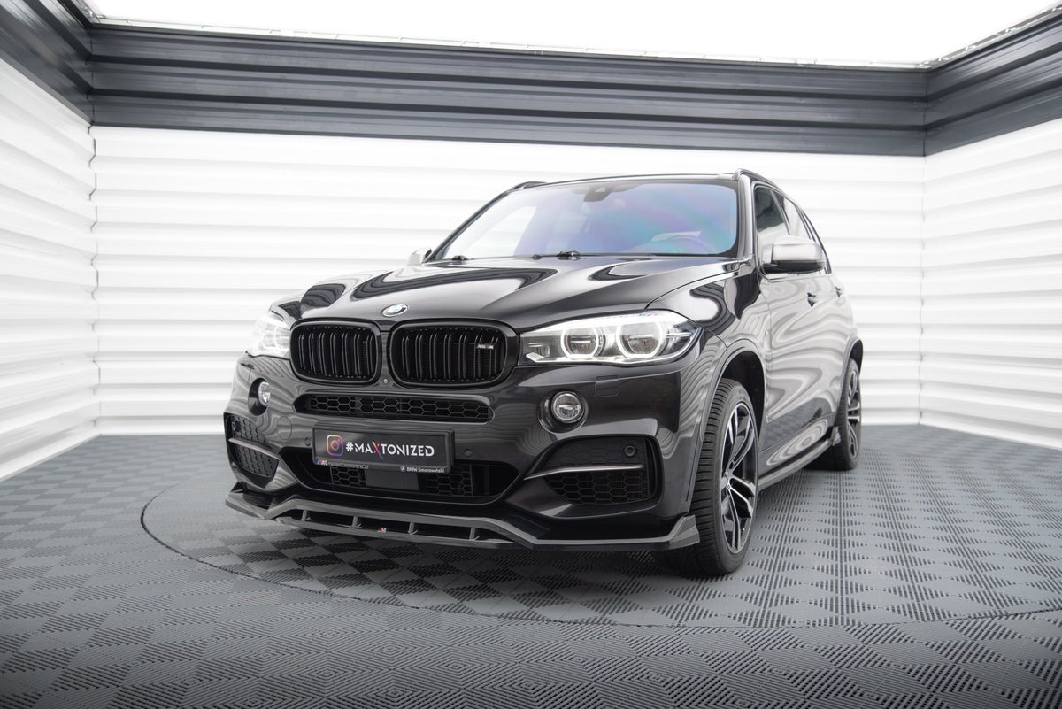 Front splitter Maxton Design BMW X5 F15 M-Sport – overflatedetalj ABS