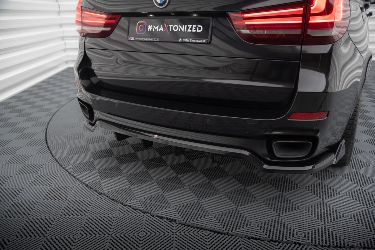 Front splitter Maxton Design for BMW X5 F15 M-Pakke i matt sort ABS-plast