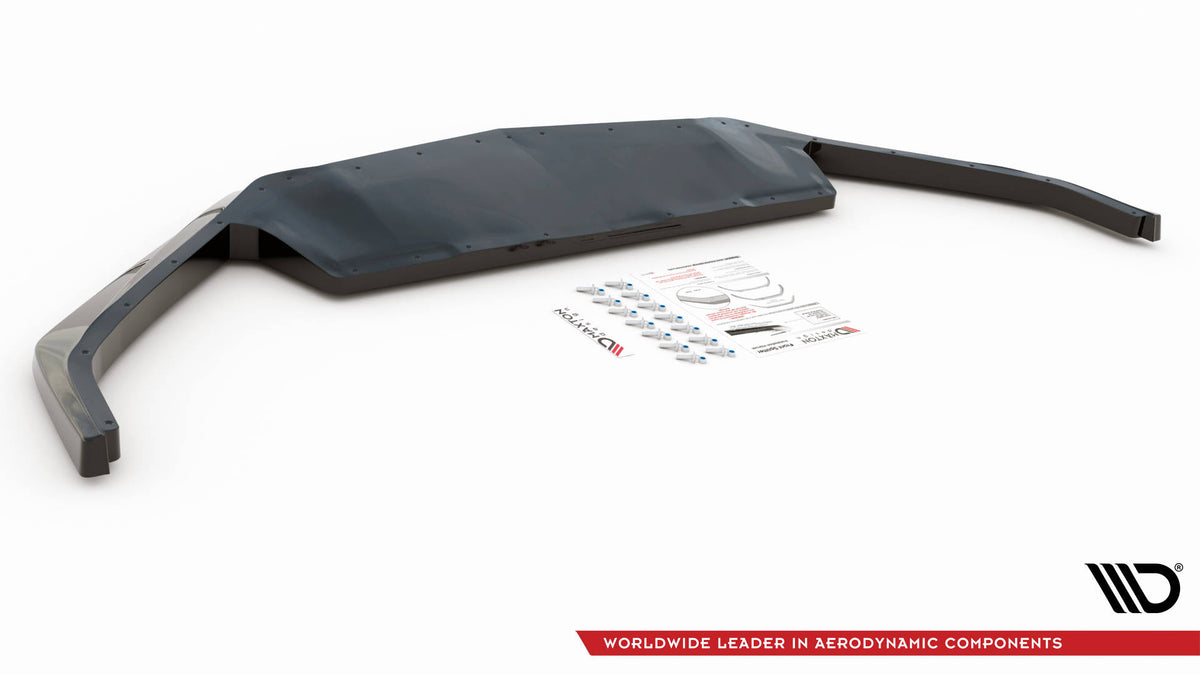 Sideskjørt diffusor for Corvette C8 vist fra siden