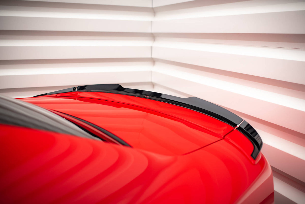 Spoiler cap for Dodge Charger RT Facelift i sort finish sett bakfra