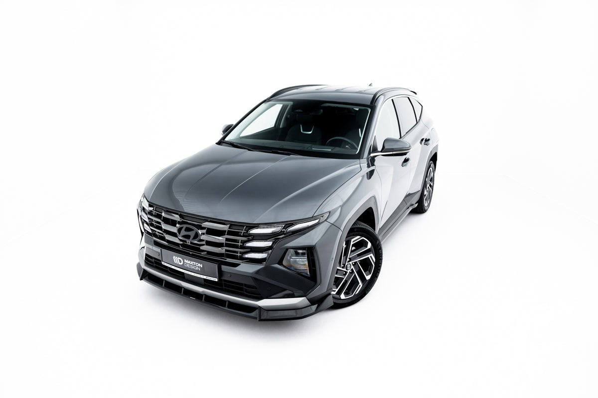 Spoiler cap i blank sort ABS til Hyundai Tucson Mk4 Facelift