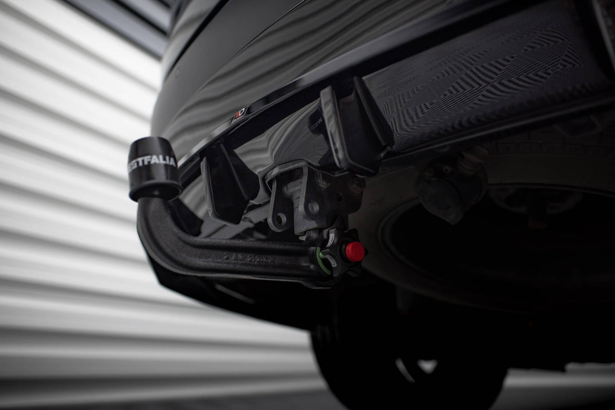 Spoilerlokk i sort ABS-plast for Land Rover Discovery HSE MK5, detaljbilde