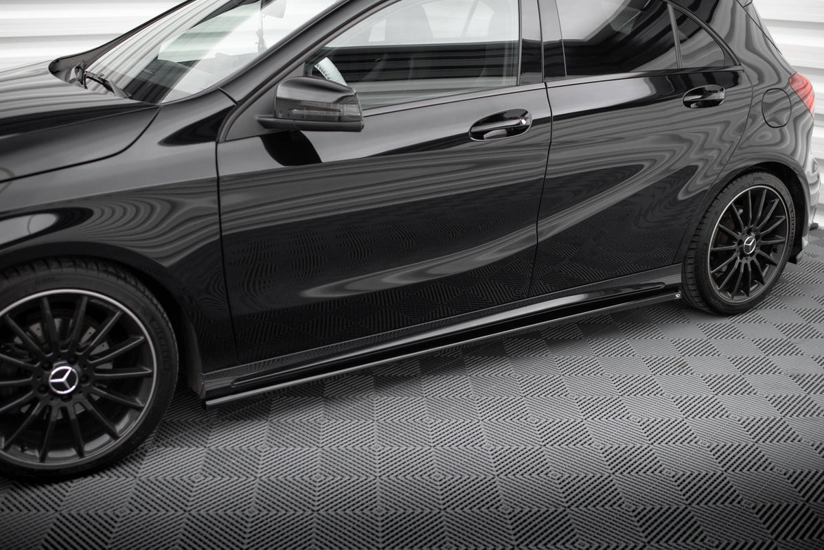 Splittersett Mercedes A AMG-Line W176 Facelift 2015-2018 - ME-A-176F-AMGLINE-SET