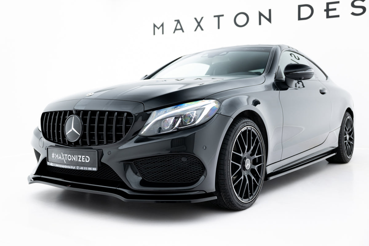 Sideskjørt diffusers i ABS til Mercedes-Benz C-Klasse Coupe C205