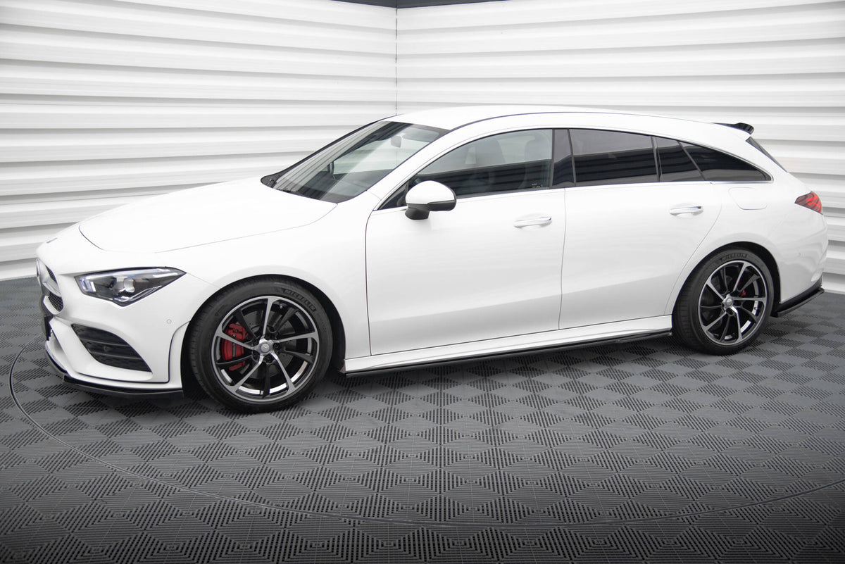 Splittersett for Mercedes CLA Shooting Brake AMG-Line X118 med alle fem delene vist ovenfra