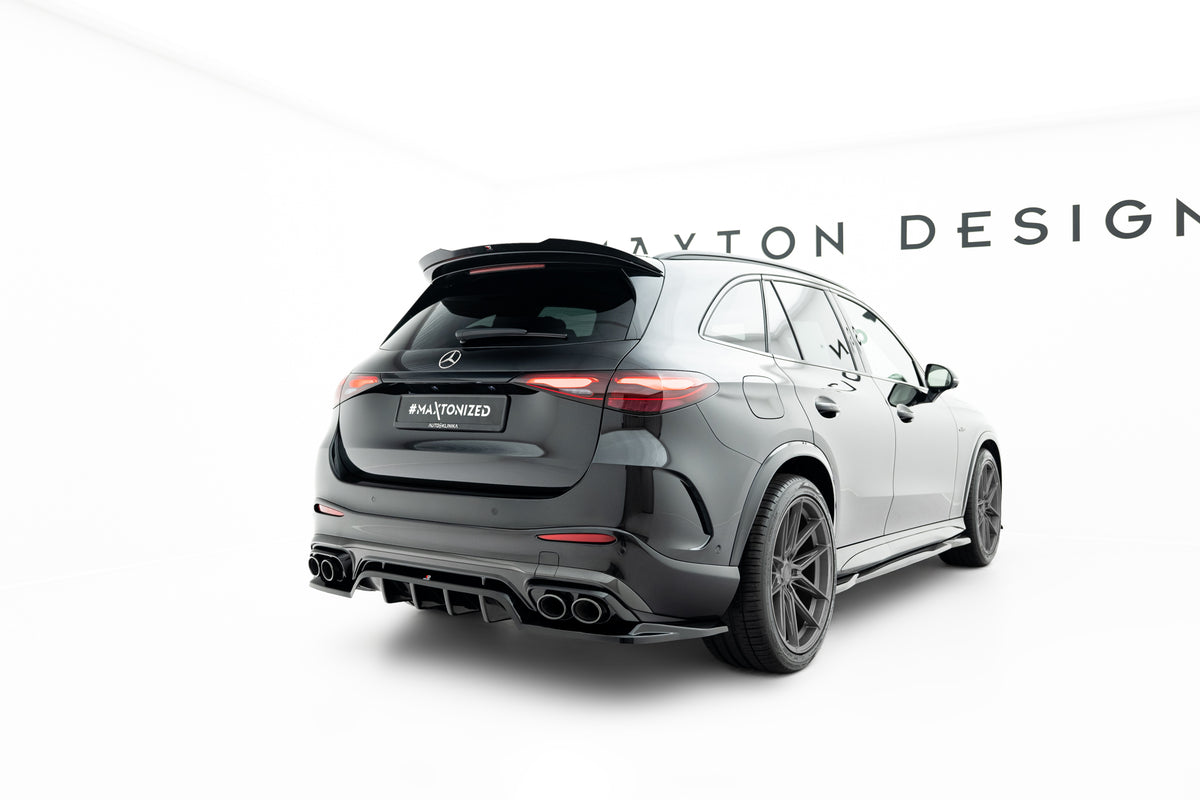 Bakre diffusor og spoiler cap Mercedes GLC 43 X254 – gloss svart ABS Maxton Design