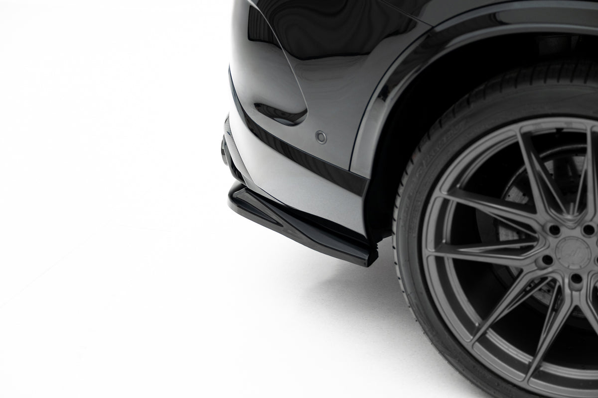 Sideskjørt diffusorer til Mercedes GLC 43 X254 i blank sort ABS-plast