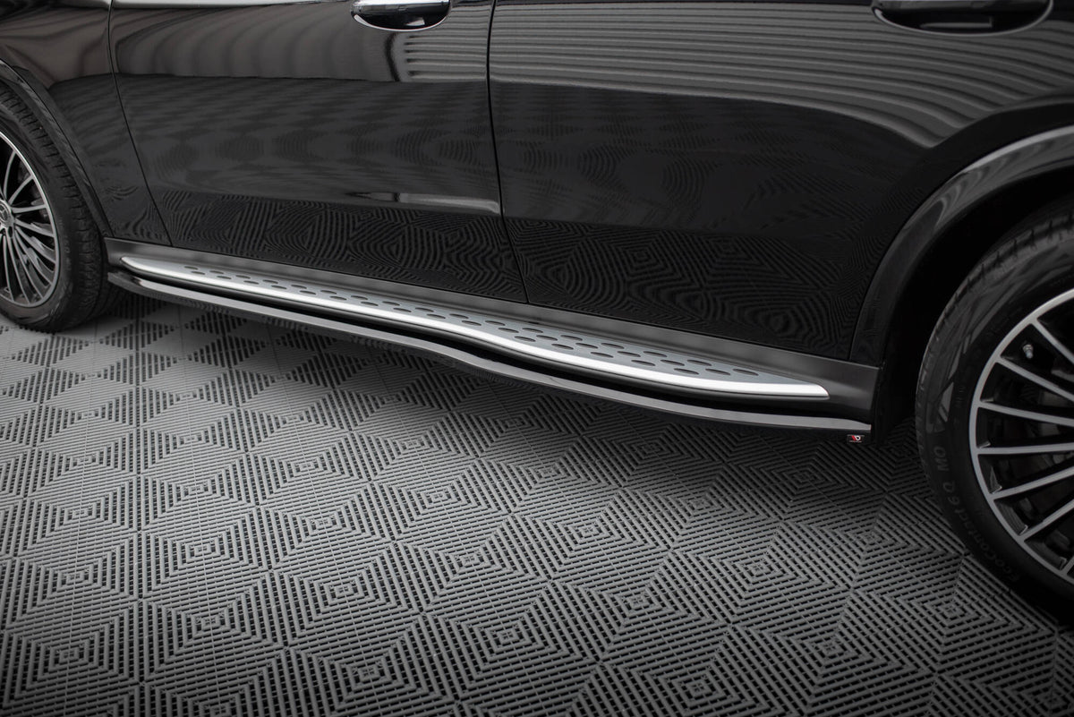 Spoiler cap Mercedes GLC AMG-Line X254 – sideprofil, blank sort Maxton Design