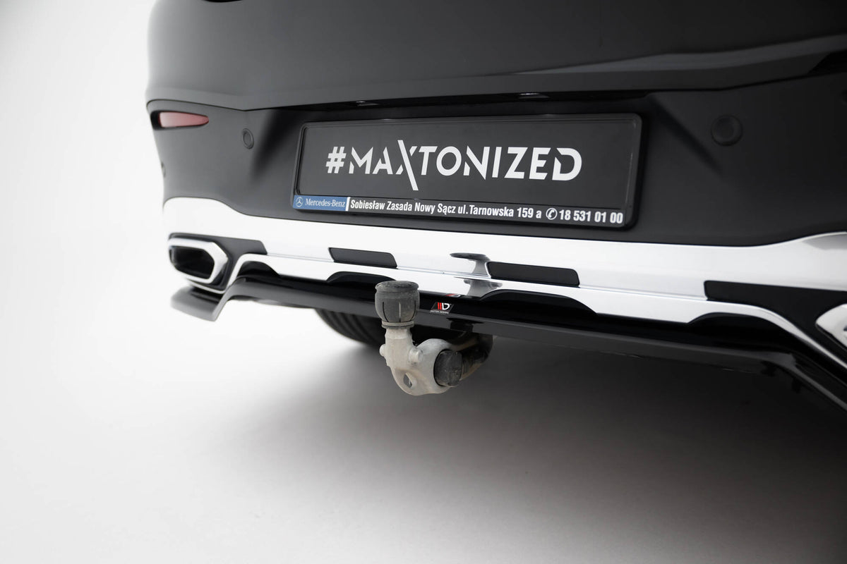 Maxton Design splittersett til Mercedes GLC Coupe AMG-Line C254 – frontvisning med front splitter montert