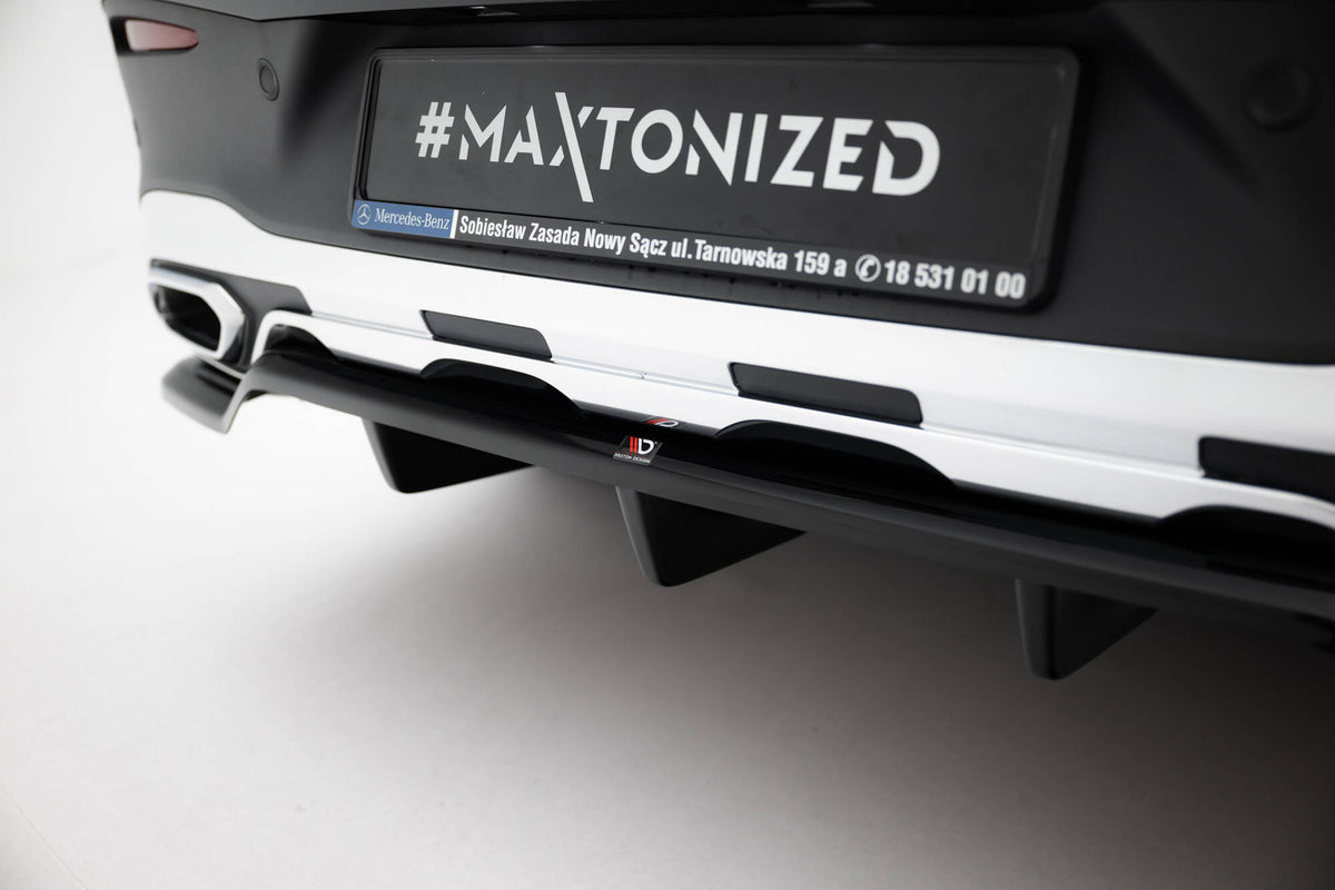 Bakre splitter nærvisning Mercedes GLC Coupe AMG-Line C254 – Maxton Design ABS-plast