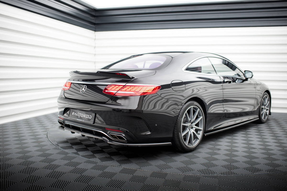 Frontsplitter Mercedes S Coupe C217 Facelift sett rett forfra
