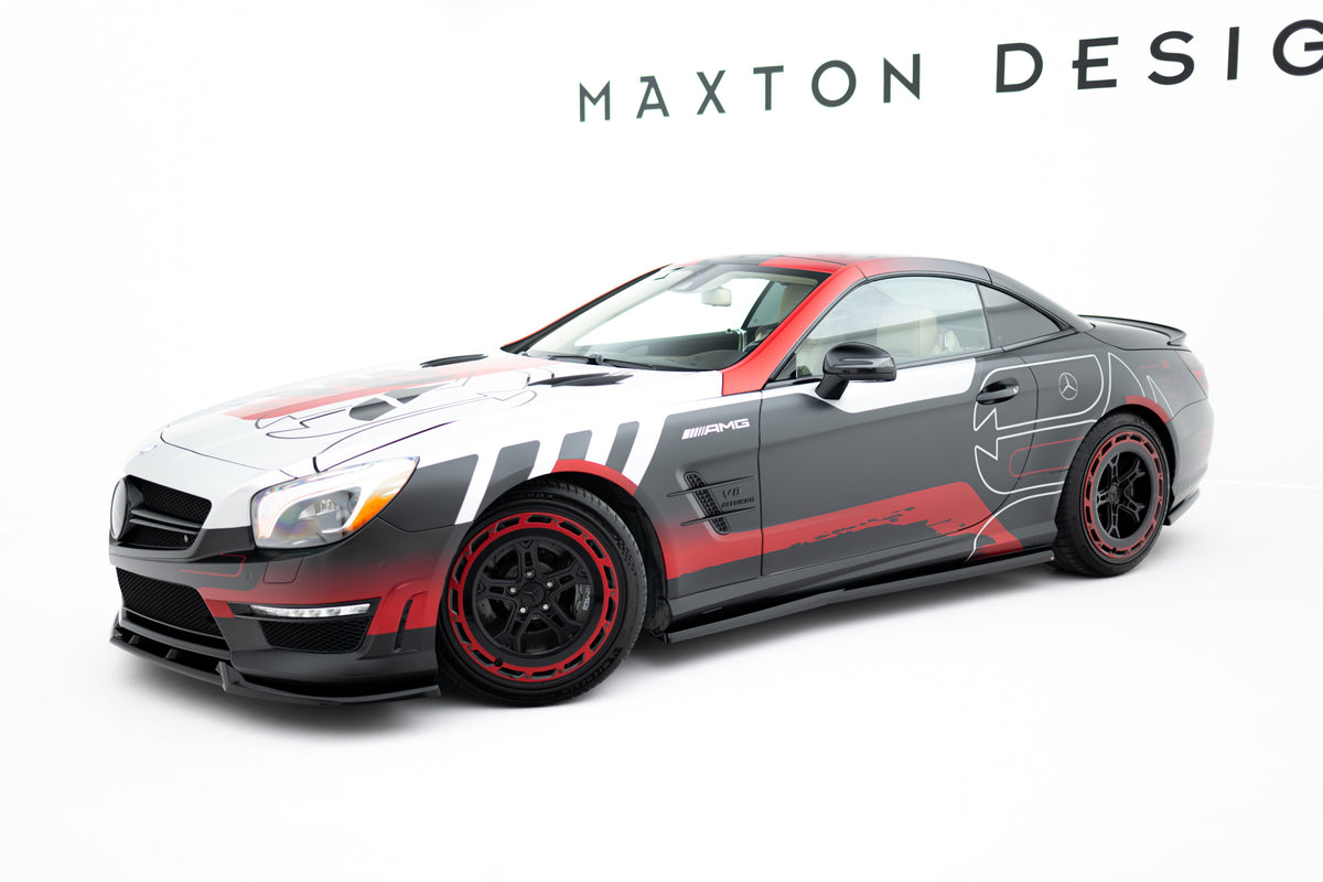 Splittersett for Mercedes SL 63 AMG R231 i sort ABS-plast – Maxton Design