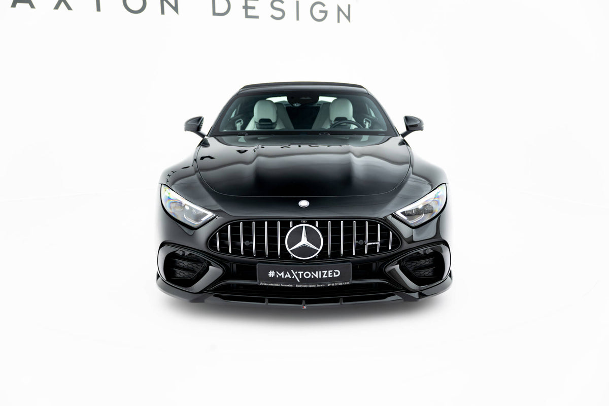 Mercedes SL 63 R232 med Maxton Design sideskjørt sett fra lav vinkel