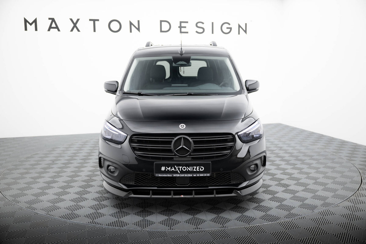 Detalj frontspoiler Mercedes W420 T-Klasse fra Maxton splittersett