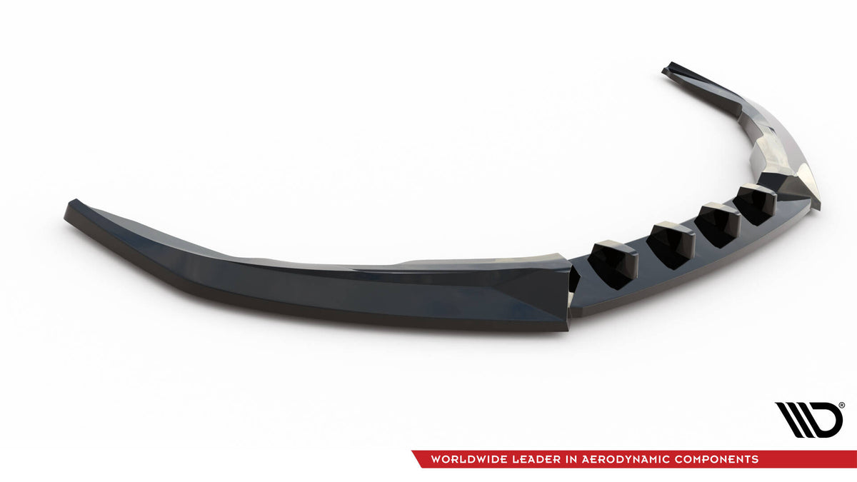 Bakre side splitter og spoiler cap montert på Porsche 718 Cayman 982C