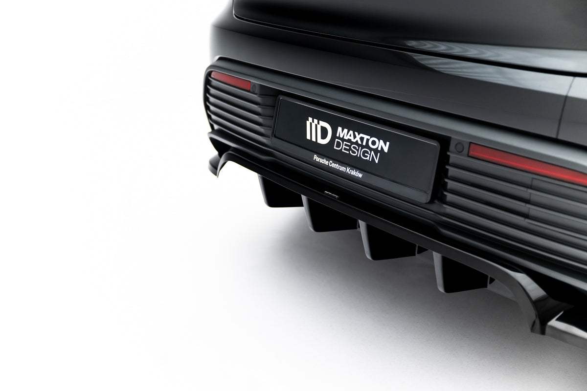 Splittersett detalj Porsche Macan EV Mk1 – nærbilde