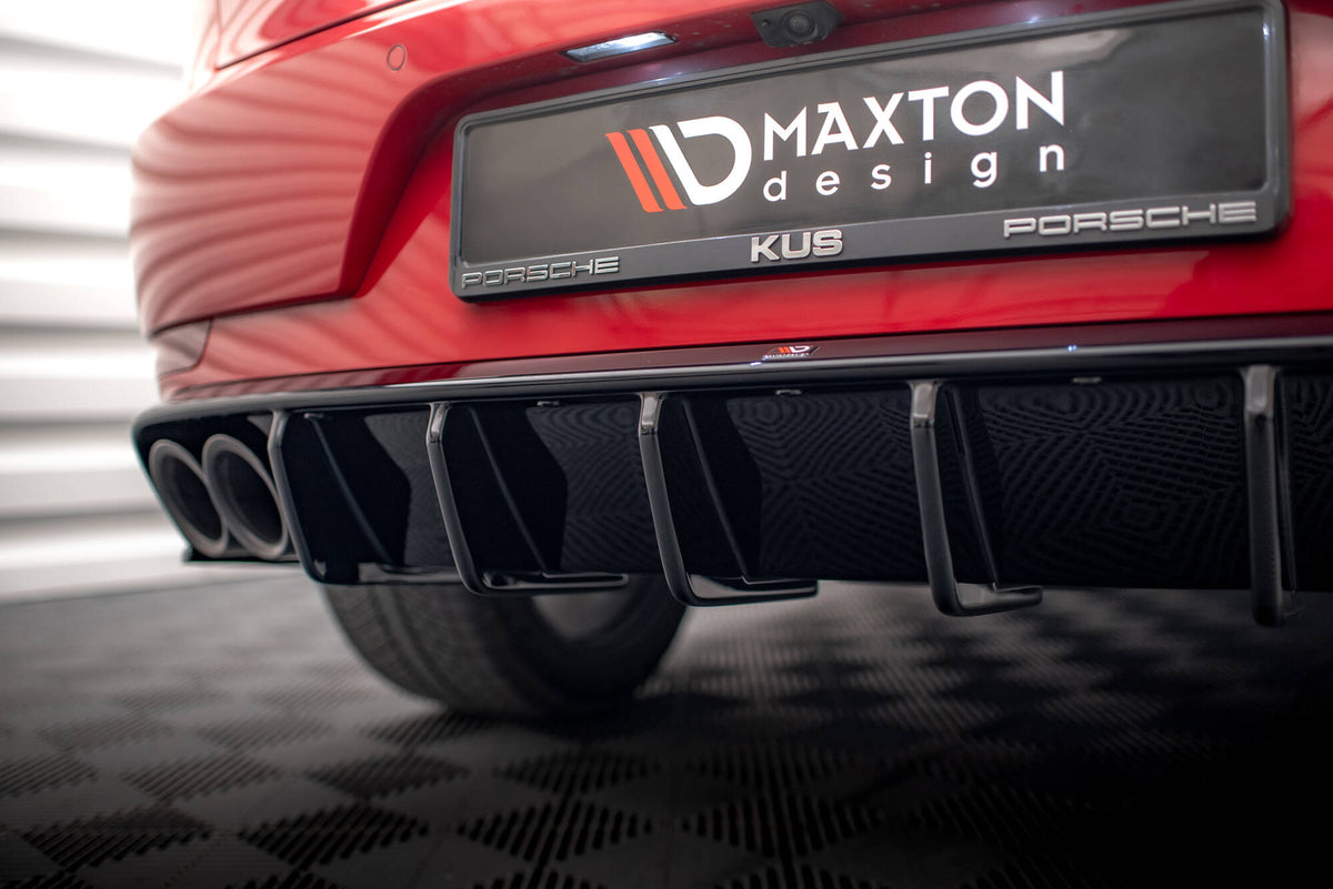 Splittersett i ABS-plast for Porsche Macan GTS MK1 Facelift sett fra siden