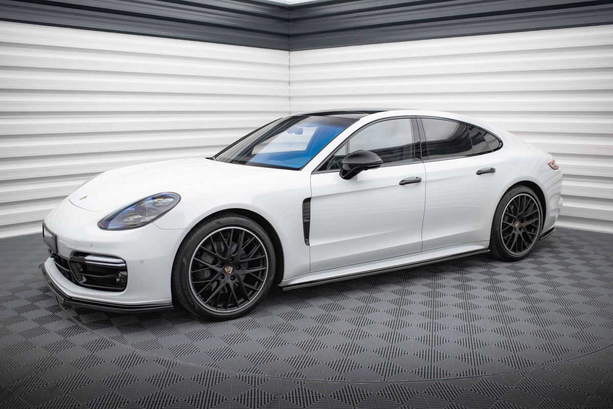 Splittersett til Porsche Panamera GTS 971 montert, sort ABS-plast – M-Maxton