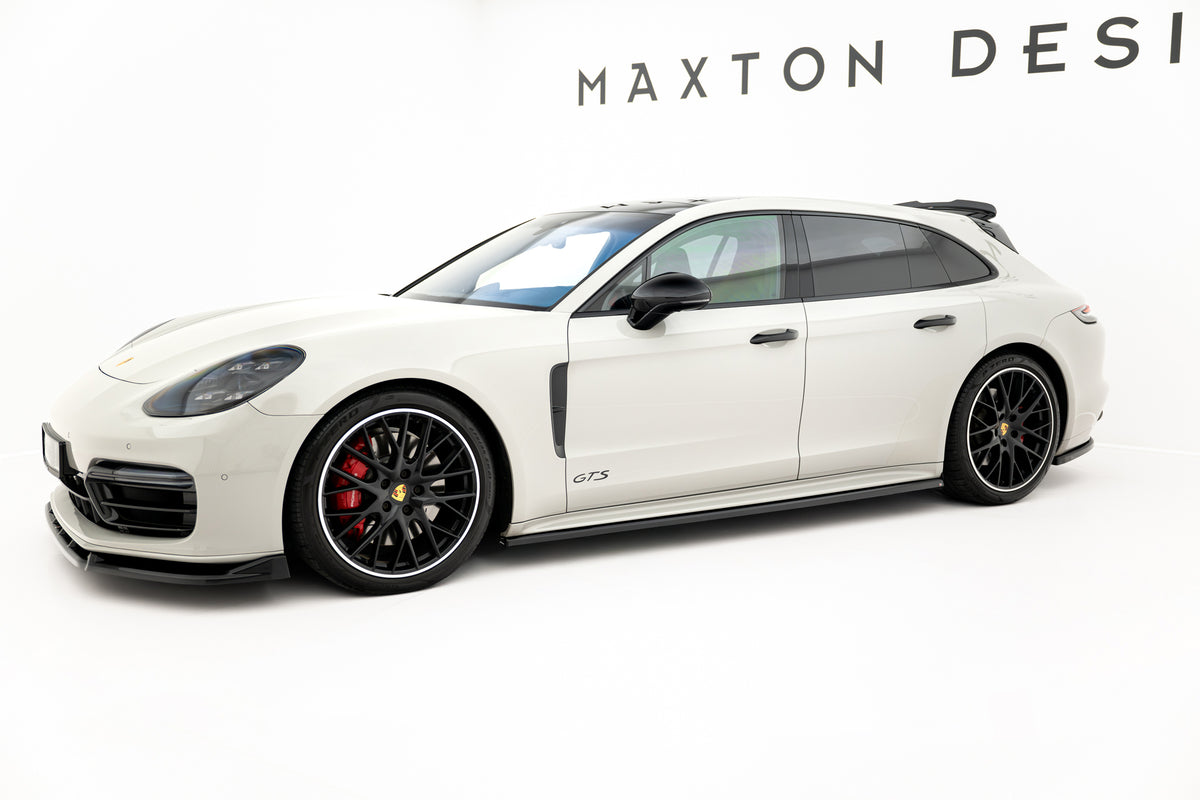 Splittersett i blank sort ABS til Porsche Panamera GTS Sport Turismo 971 Facelift
