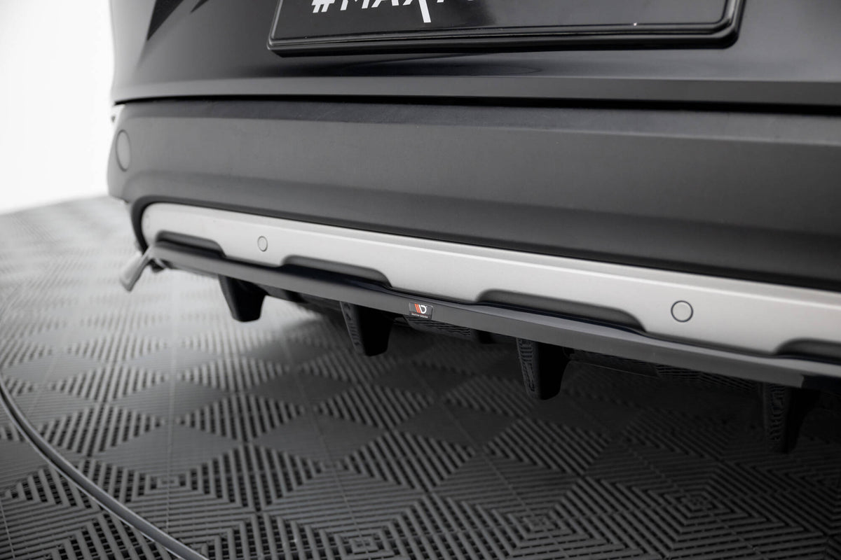 Bak splitter med vertikale stenger for Renault Espace MK5 sett bakfra