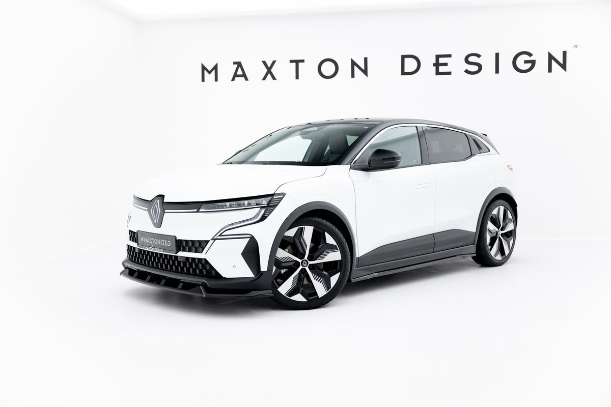 Splittersett for Renault Megane E-Tech Electric MK1, alle fire deler lagt ut ovenfra