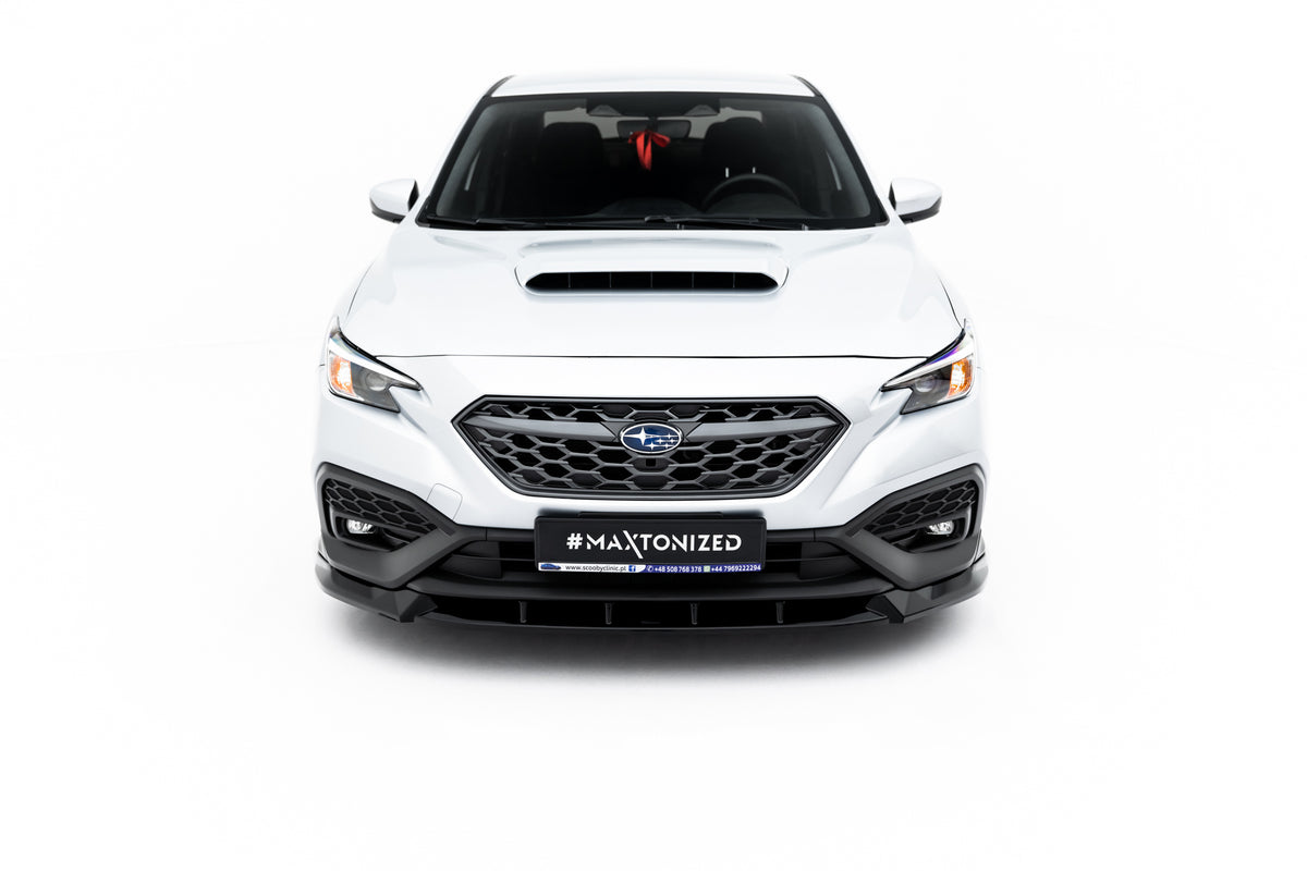 Sidesplittere bak på Subaru WRX STI Mk2 i blank sort