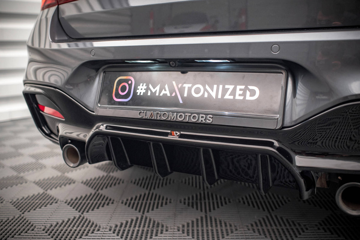 Sideskjørt-splitter fra splittersett BMW M140i F20 Facelift V.1 i matt sort