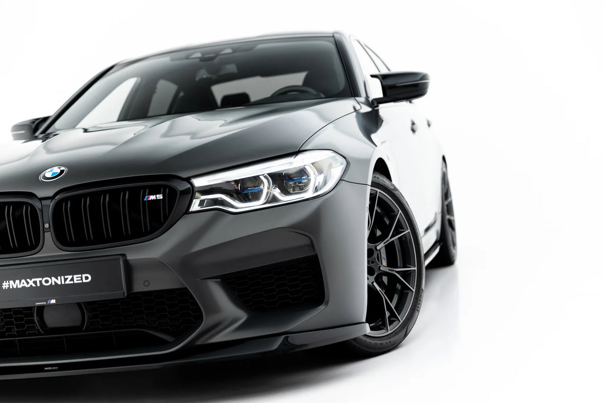 Bakre splitter til BMW M5 F90 i blank sort ABS-plast