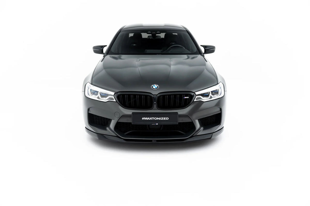 Frontsplitter fra Maxton Design til BMW M5 F90 i blank sort