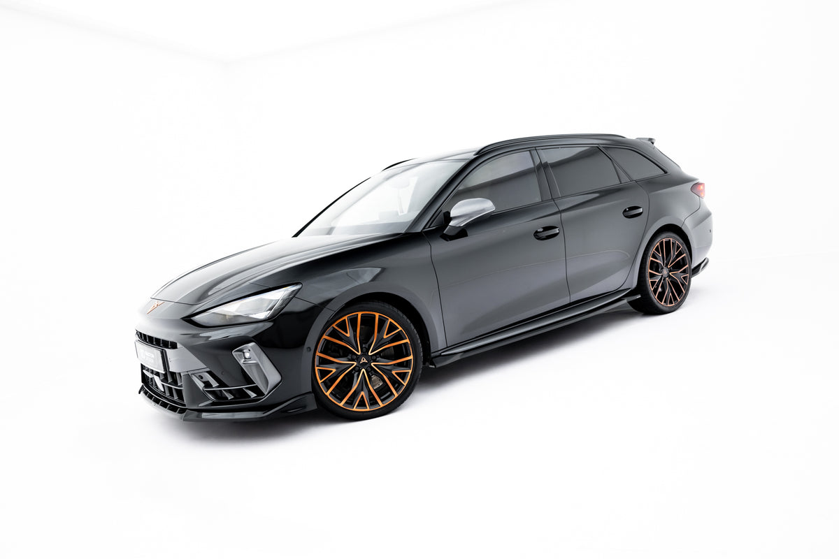 Splittersett fra Maxton Design til Cupra Leon ST Mk1 Facelift i sort ABS-plast