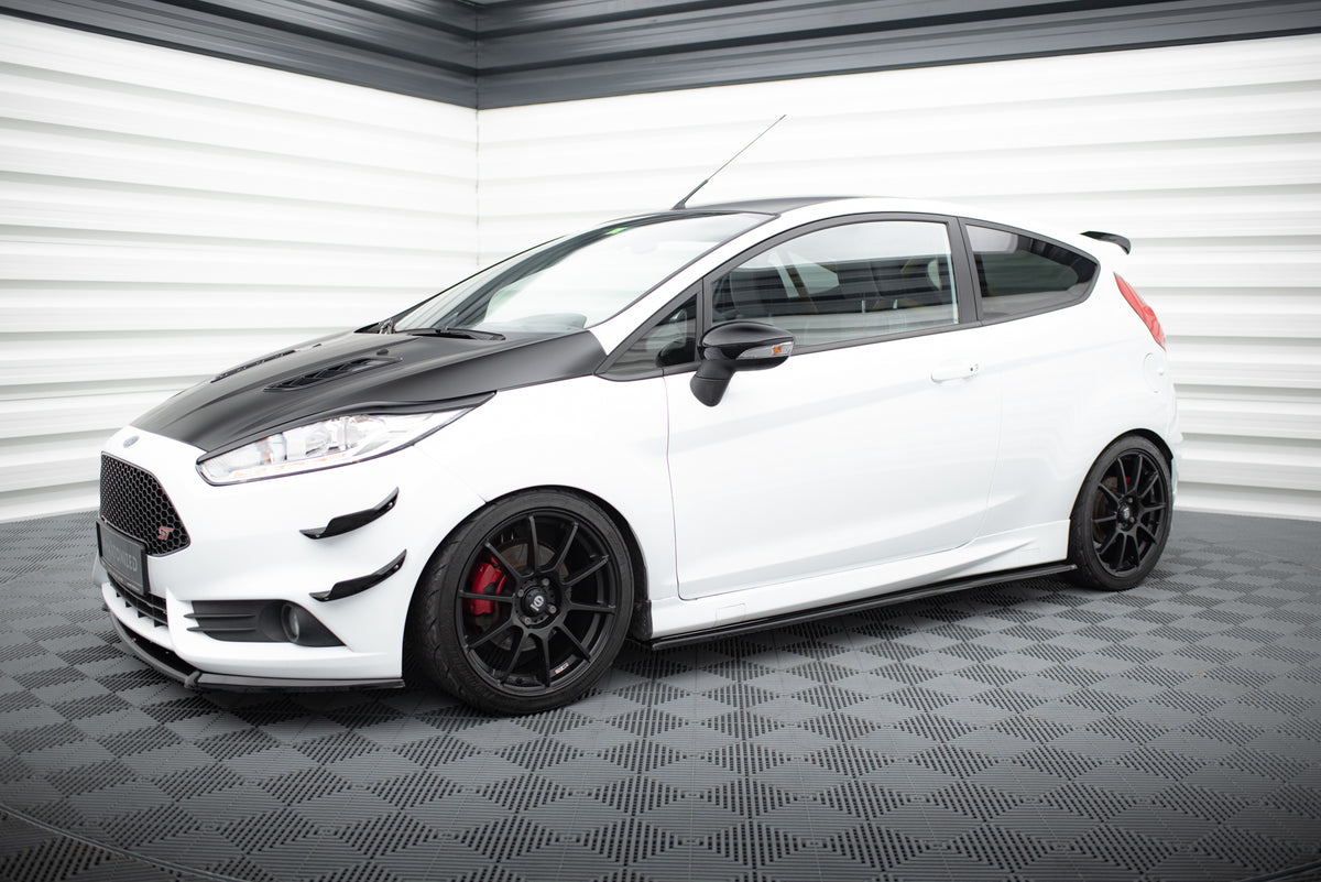 Splittersett i blank sort ABS til Ford Fiesta ST Mk7 Facelift fra Maxton Design