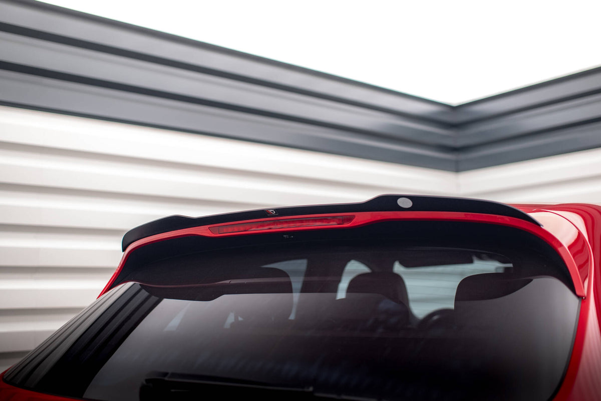 Splittersett V.1 montert på Porsche Macan MK1 – front splitter i sort