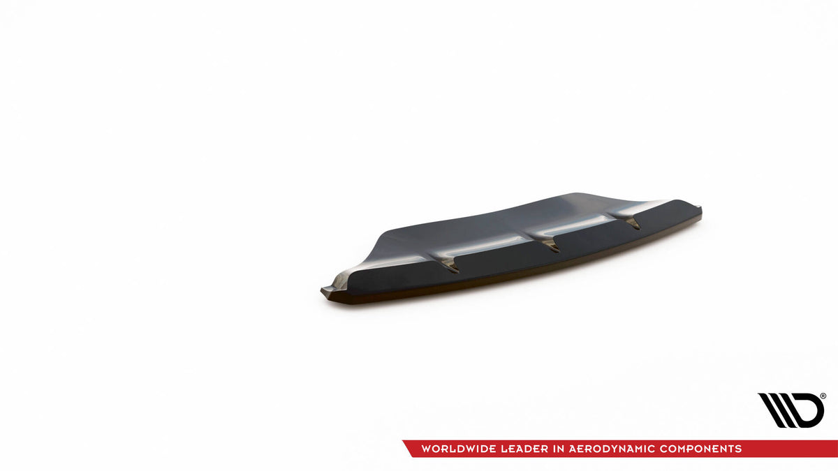 Spoiler cap V.1 i sort for Porsche Macan MK1 sett ovenfra