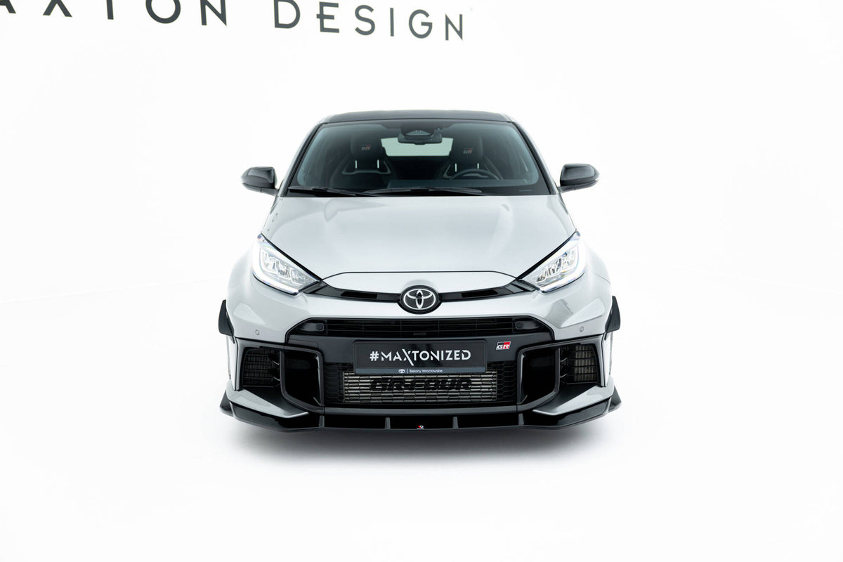 Toyota GR Yaris MK4 Facelift med Maxton M-Line bodykit sett fra skrått bak