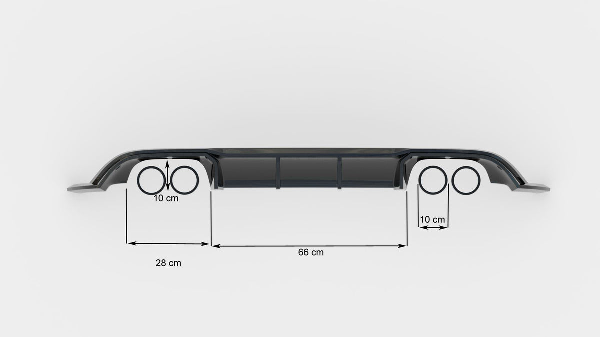 Splittersett V.1 VW Golf R Hatchback MK7 Facelift - VW-GO-7F-R-SET1