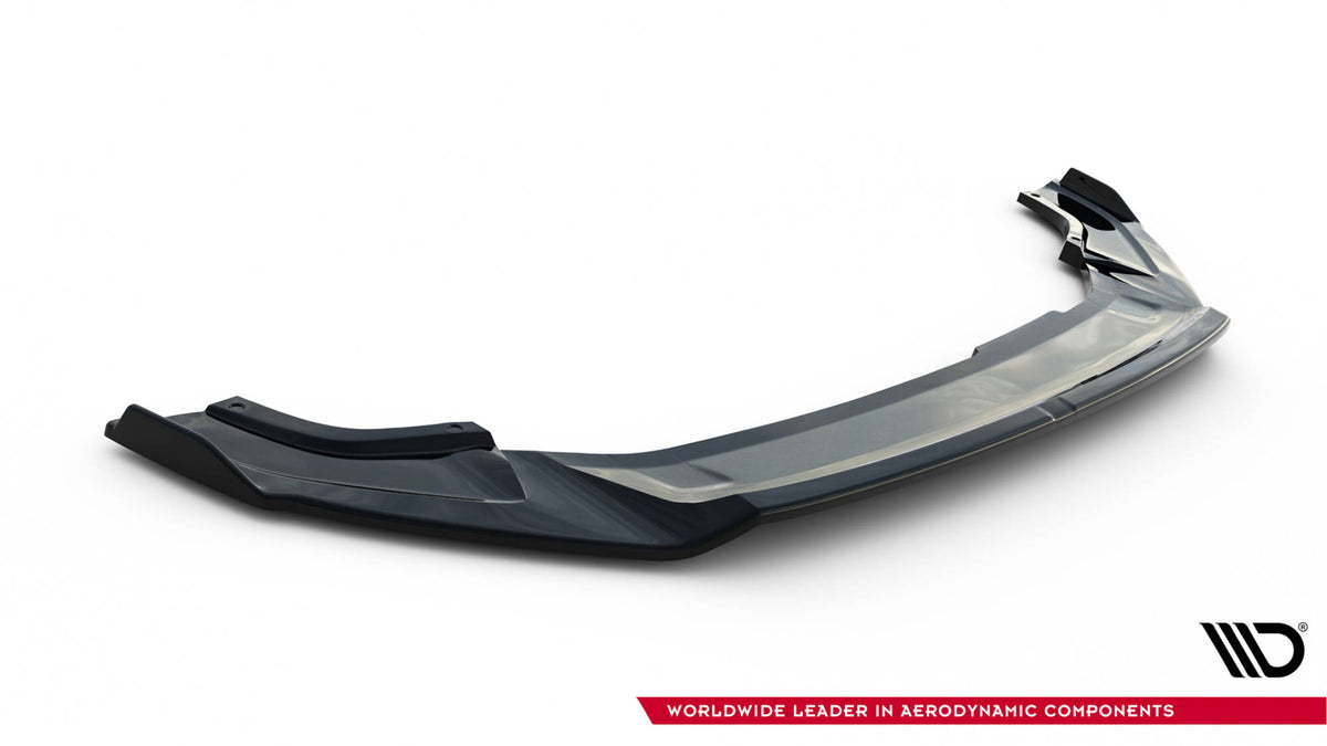 Komplett splittersett for VW Golf R MK7 Facelift, alle fire deler sett ovenfra