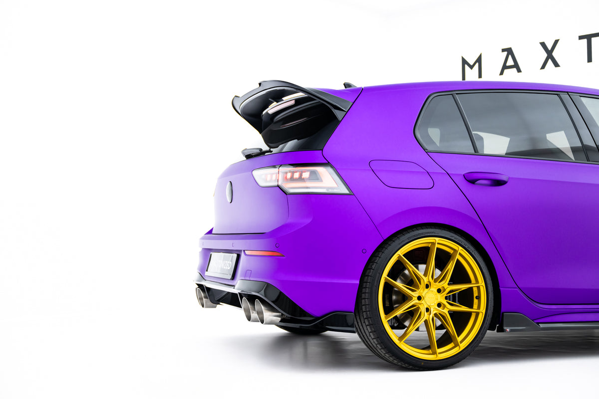 Bodykit splitter V.1 VW Golf 8 R Facelift sett rett fra siden