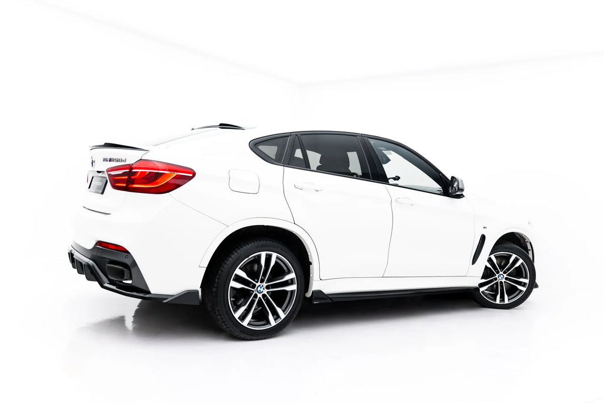 Spoilerkant i blank sort ABS til BMW X6 M-Pack F16