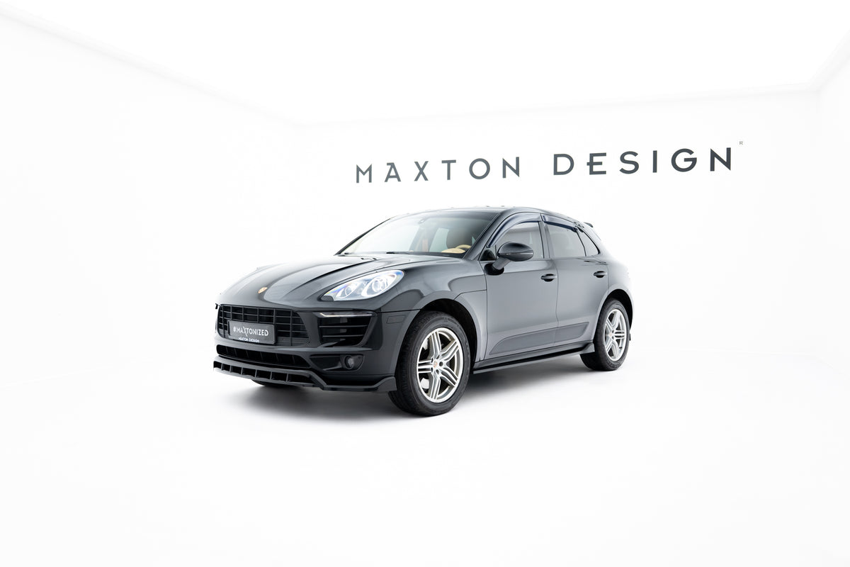 Splittersett V.2 for Porsche Macan MK1 2014-2018 – komplett sett sett forfra