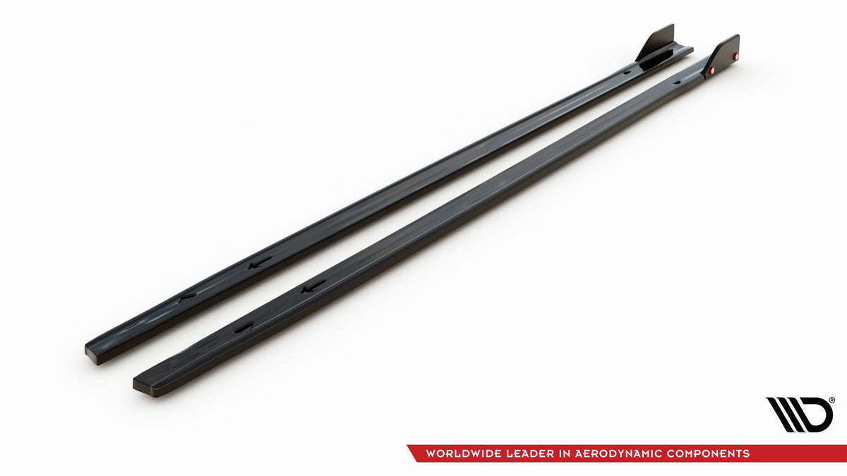 Bodykit splitter V.2 til VW Golf 8 GTI Facelift på Golf 8 med fabrikkfanger