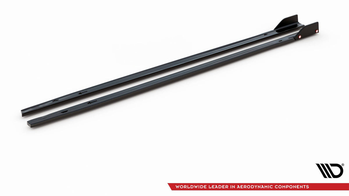 Front- og sideplitter V.2 VW Golf 8 GTI Facelift – bakside av produktet med monteringsanvisning