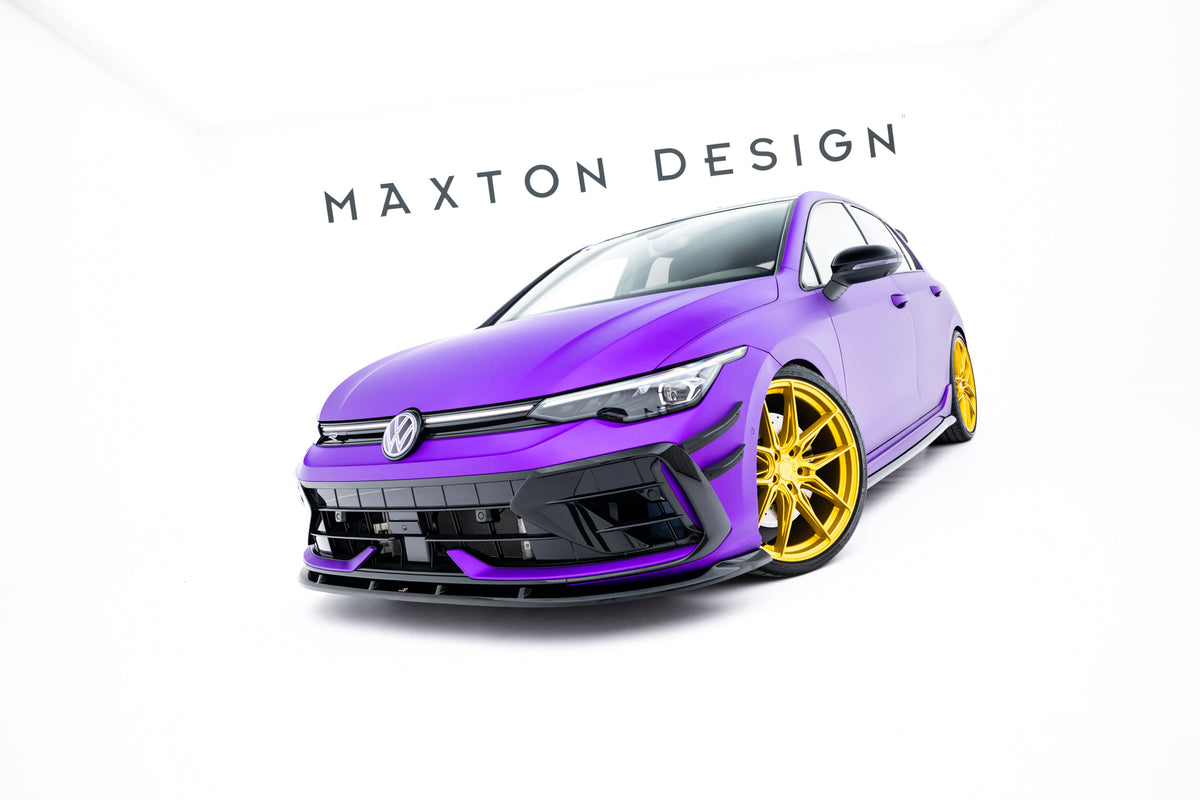 Splittersett V.2 for VW Golf 8 R Facelift vist fra venstre side